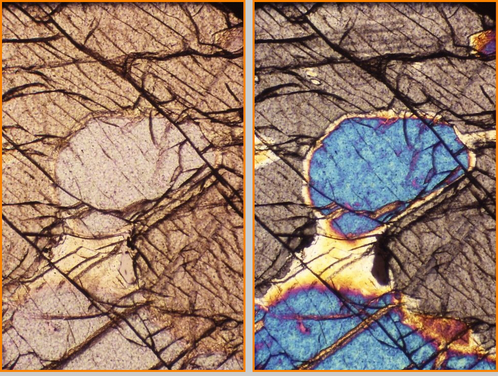 Olivine in Pyroxene.
